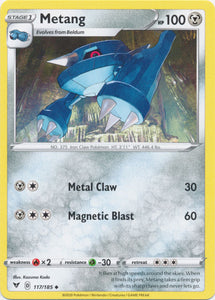 Metang 117/185 Uncommon Vivid Voltage Pokemon TCG - guardiangamingtcgs