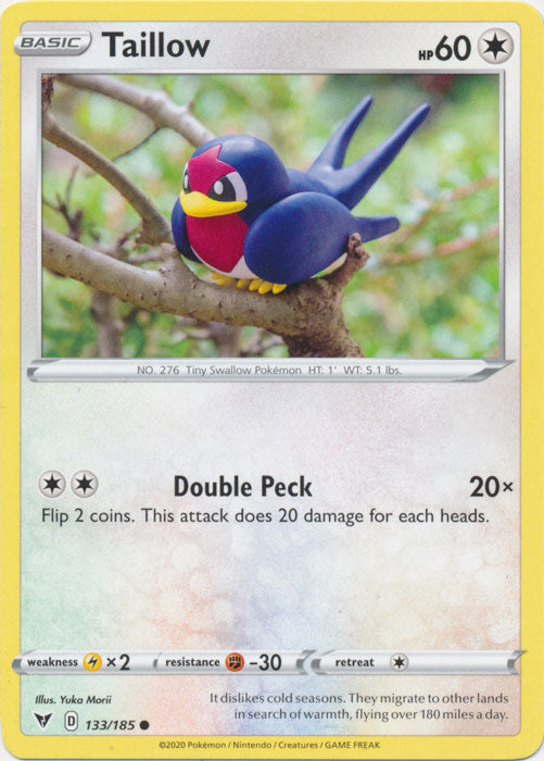 Taillow 133/185 Common Vivid Voltage Pokemon TCG - guardiangamingtcgs