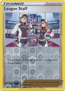 Reverse Holo League Staff 153/185 Uncommon Vivid Voltage Pokemon TCG - guardiangamingtcgs