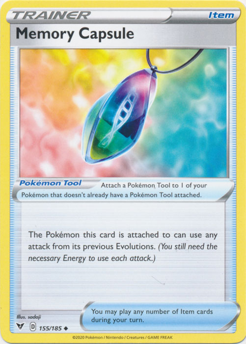 Memory Capsule 155/185 Uncommon Vivid Voltage Pokemon TCG - guardiangamingtcgs