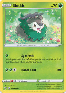 Skiddo 017/185 Common Vivid Voltage Pokemon TCG - guardiangamingtcgs