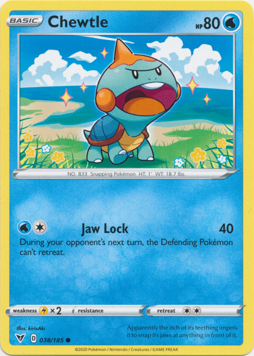 Chewtle 038/185 Common Vivid Voltage Pokemon TCG - guardiangamingtcgs