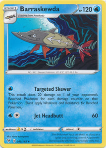 Barraskewda 042/185 Rare Vivid Voltage Pokemon TCG - guardiangamingtcgs