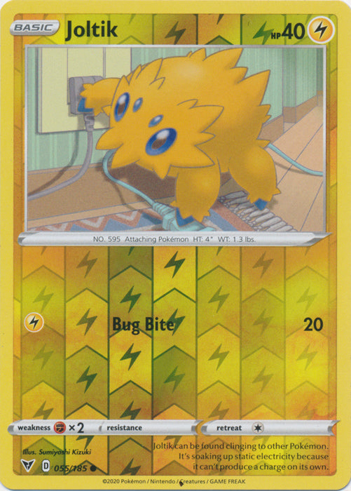 Reverse Holo Joltik 055/185 Common Vivid Voltage Pokemon TCG - guardiangamingtcgs