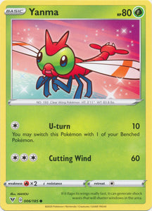 Yanma 006/185 Common Vivid Voltage Pokemon TCG - guardiangamingtcgs