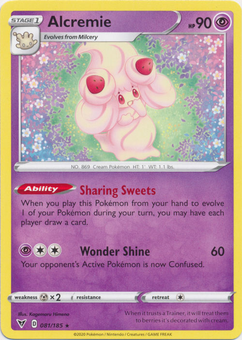 Alcremie 081/185 Rare Vivid Voltage Pokemon TCG - guardiangamingtcgs