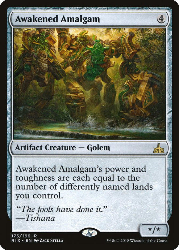 Awakened Amalgam 175 R Rivals of Ixalan MTG - guardiangamingtcgs