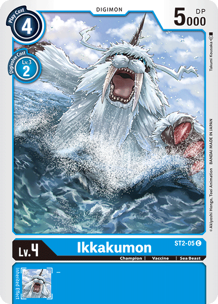 Ikkakumon ST2-05 C Starter Deck 02: Cocytus Blue Digimon TCG - guardiangamingtcgs