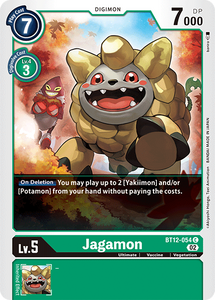 Jagamon BT12-054 C Across Time Digimon TCG - guardiangamingtcgs