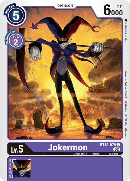 Jokermon BT12-079 C Across Time Digimon TCG - guardiangamingtcgs