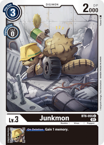 Junkmon BT6-055 U Double Diamond Digimon TCG - guardiangamingtcgs