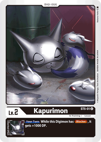 Kapurimon ST5-01 U Starter Deck 05: Machine Black Digimon TCG - guardiangamingtcgs