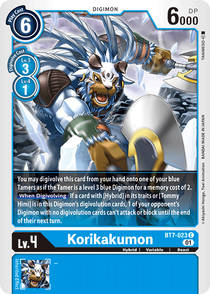 Korikakumon BT7-023 C Next Adventure Digimon TCG - guardiangamingtcgs