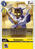 Kotemon BT5-034 C Battle of Omni Digimon TCG - guardiangamingtcgs