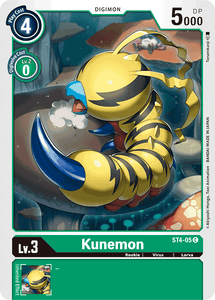 Kunemon ST4-05 C Starter Deck 04: Giga Green Digimon TCG - guardiangamingtcgs