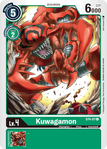 Kuwagamon ST4-07 C Starter Deck 04: Giga Green Digimon TCG - guardiangamingtcgs