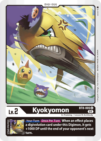 Kyokyomon BT8-005 U New Awakening Digimon TCG - guardiangamingtcgs