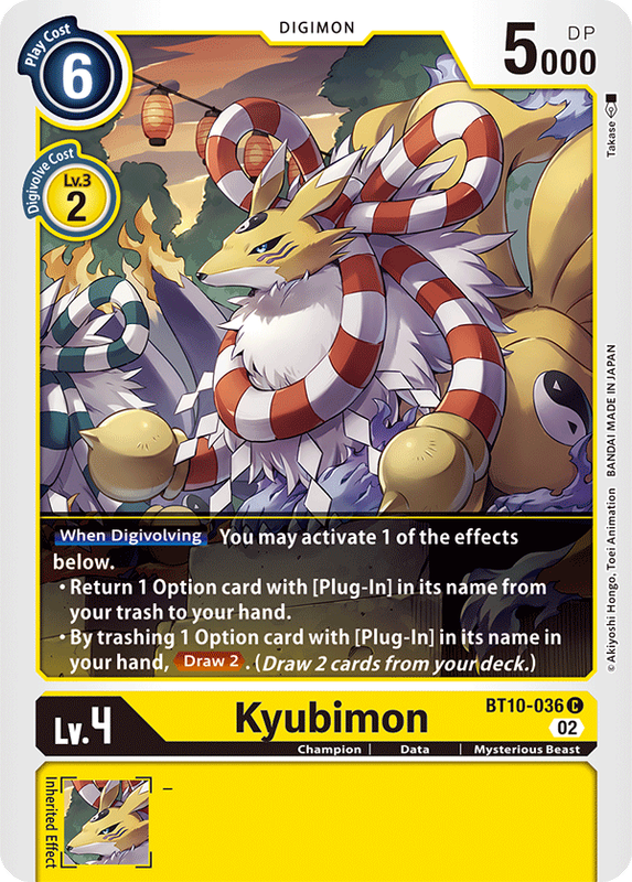 Kyubimon BT10-036 C Xros Encounter Digimon TCG - guardiangamingtcgs