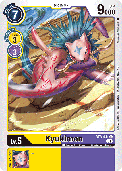 Kyukimon BT8-041 C New Awakening Digimon TCG - guardiangamingtcgs