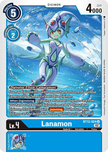 Lanamon BT12-024 U Across Time Digimon TCG - guardiangamingtcgs