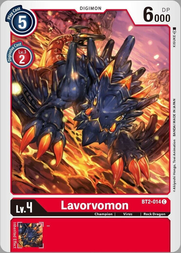 Lavorvomon BT2-014 C Release Special Booster Digimon TCG - guardiangamingtcgs