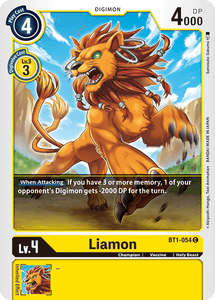 Liamon BT1-054 C Release Special Booster Digimon TCG - guardiangamingtcgs