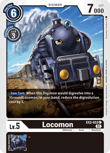 Locomon EX2-033 C Digital Hazard Digimon TCG - guardiangamingtcgs