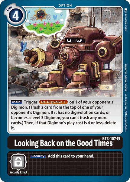 Looking Back on the Good Times BT3-107 U Release Special Booster Digimon TCG - guardiangamingtcgs