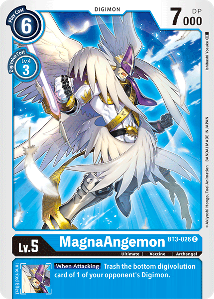 MagnaAngemon - BT3-026 C Release Special Booster Digimon TCG - guardiangamingtcgs