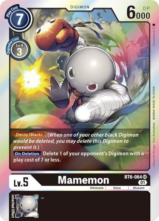 Foil Mamemon BT6-064 SR Double Diamond Digimon TCG - guardiangamingtcgs