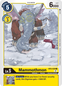 Mammothmon BT6-039 C Double Diamond Digimon TCG - guardiangamingtcgs