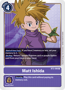 Matt Ishida - BT2-090 R Release Special Booster Digimon TCG - guardiangamingtcgs