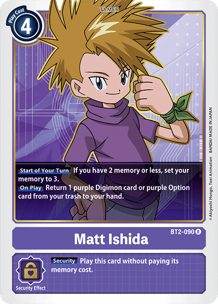 Matt Ishida - BT2-090 R Release Special Booster Digimon TCG - guardiangamingtcgs