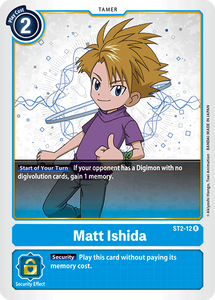 Matt Ishida ST2-12 R Starter Deck 02: Cocytus Blue Digimon TCG - guardiangamingtcgs