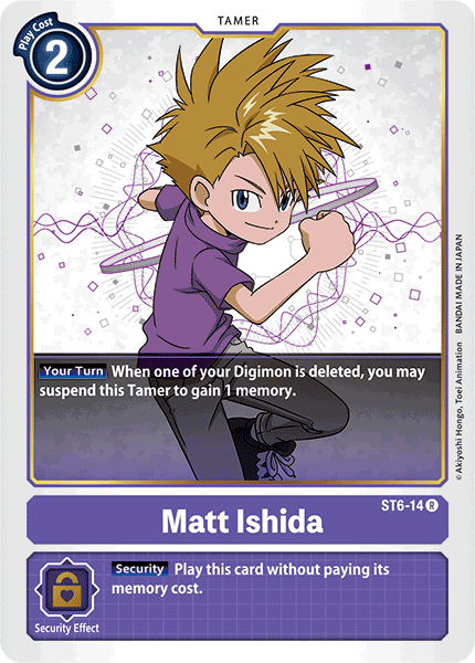 Matt Ishida ST6-14 R Starter Deck 06: Venomous Violet Digimon TCG - guardiangamingtcgs