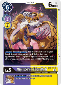 Maycrackmon: Vicious Mode BT9-076 C X Record Digimon TCG - guardiangamingtcgs