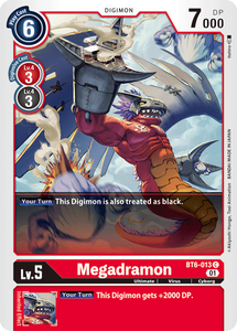 Megadramon BT6-013 C Double Diamond Digimon TCG - guardiangamingtcgs