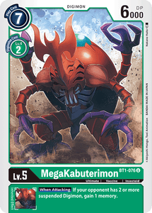 MegaKabuterimon BT1-076 U Release Special Booster Digimon TCG - guardiangamingtcgs