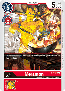 Meramon BT5-011 C Battle of Omni Digimon TCG - guardiangamingtcgs