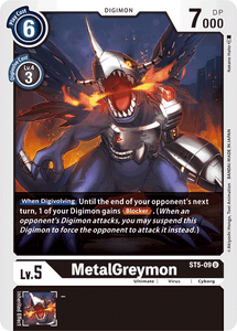 MetalGreymon ST5-09 U Starter Deck 05: Machine Black Digimon TCG - guardiangamingtcgs