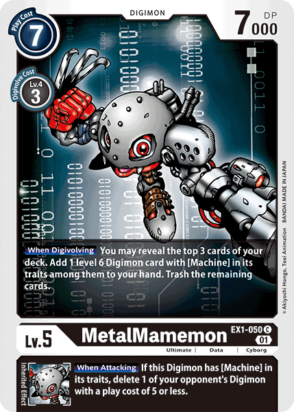 MetalMamemon EX1-050 C Classic Collection Digimon TCG - guardiangamingtcgs