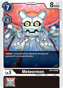 Meteormon BT4-070 C Great Legend Digimon TCG - guardiangamingtcgs