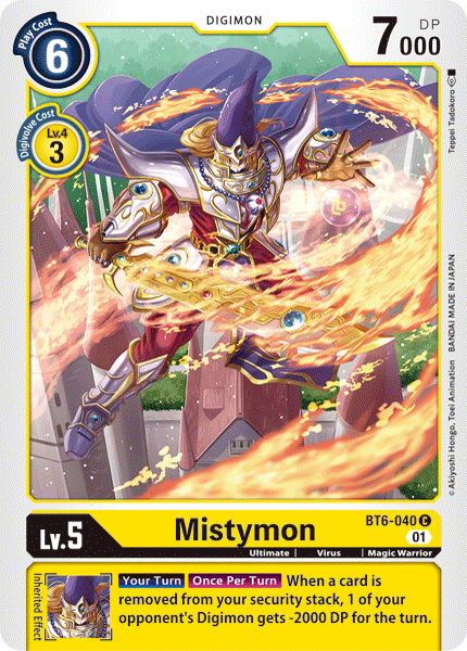 Mistymon BT6-040 C Double Diamond Digimon TCG - guardiangamingtcgs