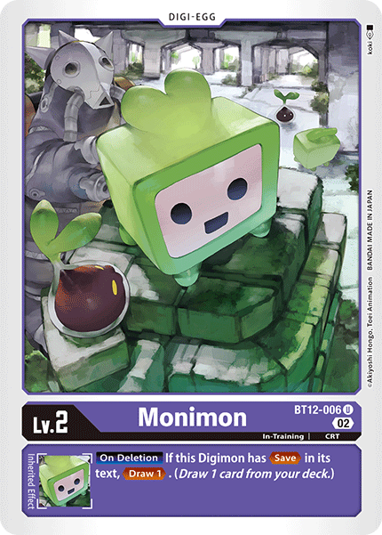 Monimon BT12-006 U Across Time Digimon TCG - guardiangamingtcgs
