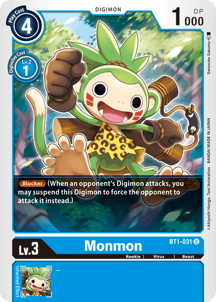 Monmon BT1-031 U Release Special Booster Digimon TCG - guardiangamingtcgs