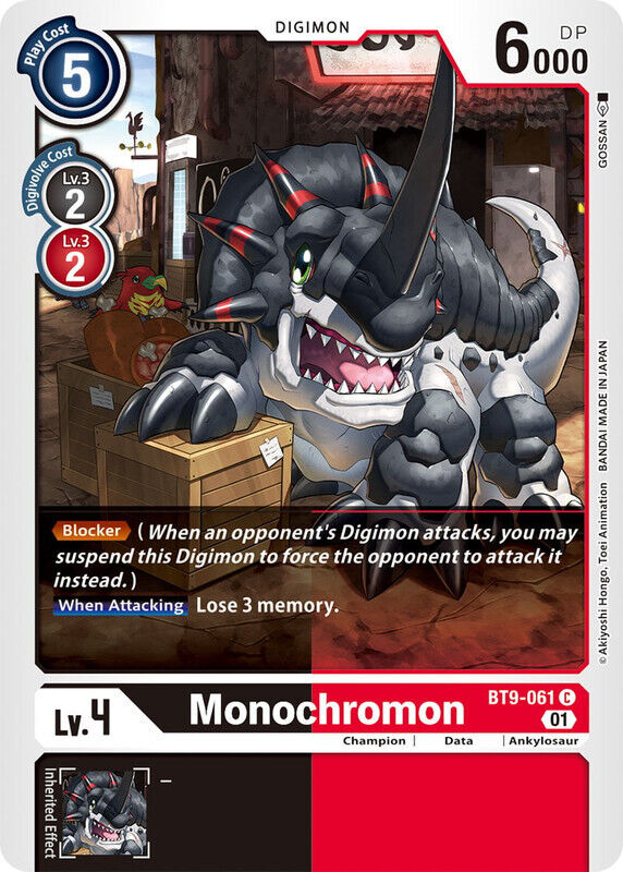 Monochromon BT9-061 C X Record Digimon TCG - guardiangamingtcgs