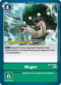 Foil Mugen BT7-103 U Next Adventure Pre-Release Cards Digimon TCG - guardiangamingtcgs