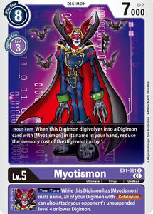 Myotismon EX1-061 U Classic Collection Digimon TCG - guardiangamingtcgs