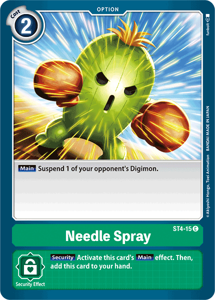 Needle Spray ST4-15 C Starter Deck 04: Giga Green Digimon TCG - guardiangamingtcgs