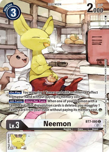 Foil Neemon (2nd Anniversary Frontier Card) BT7-080 C Next Adventure Digimon TCG - guardiangamingtcgs